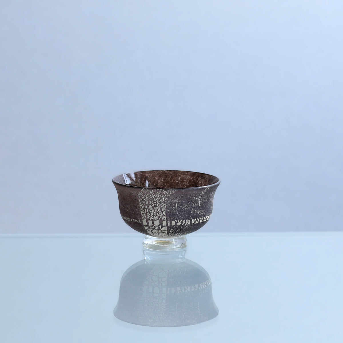 橋村大作　HAKUぐいのみ　高台付き　黒