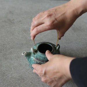 境道一　38 織部釉　酒器