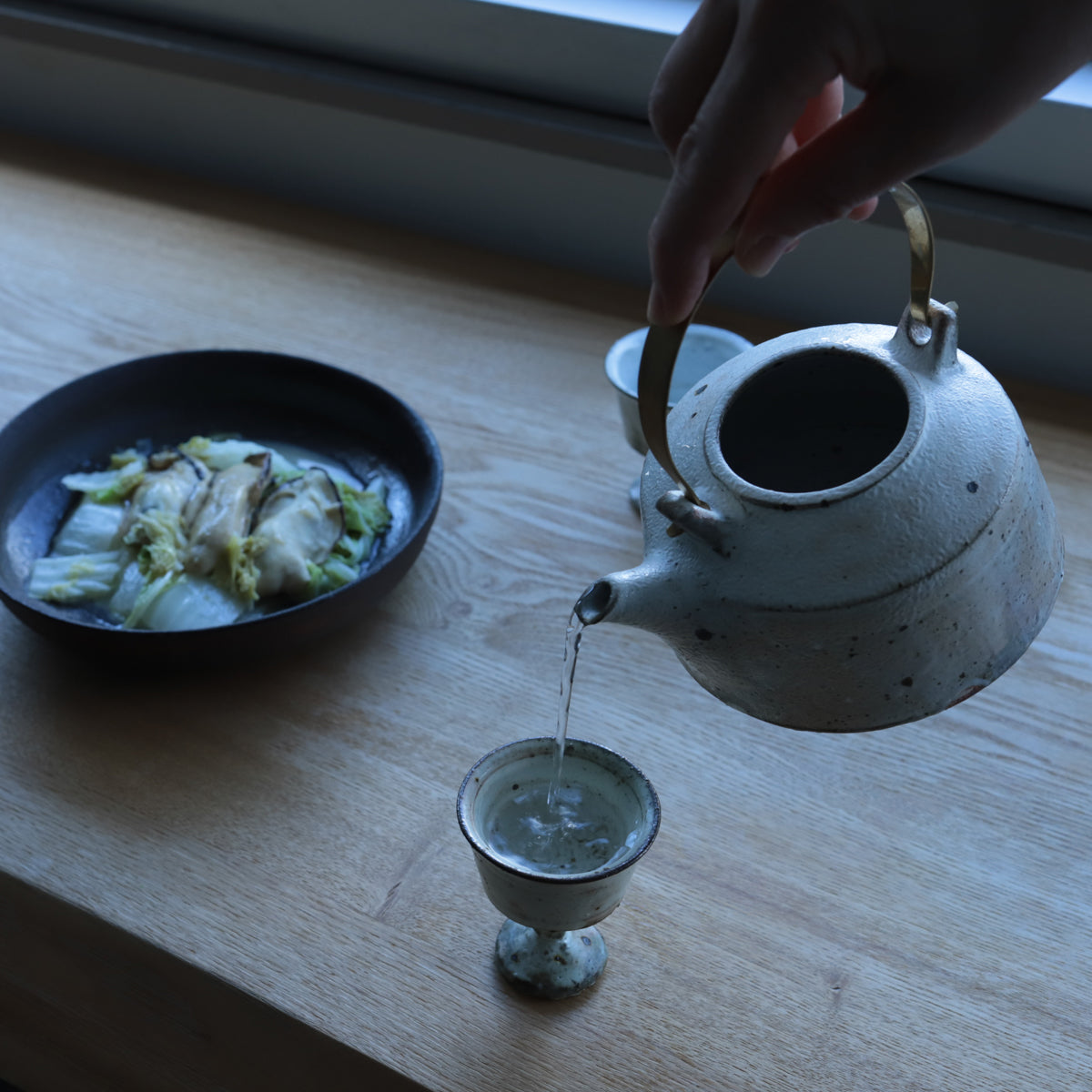 境道一　粉引　酒器