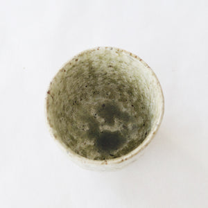 鶴見宗次 丸湯呑 白