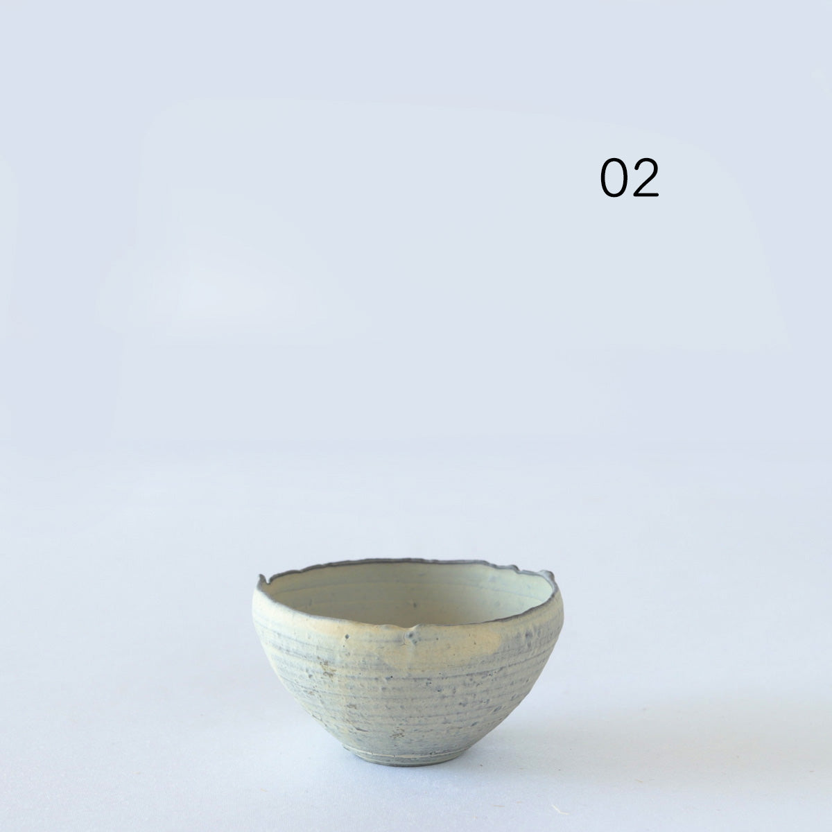 野口悦士　白南蛮 ぐいのみ  eggshell