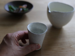 横山拓也　杯　白